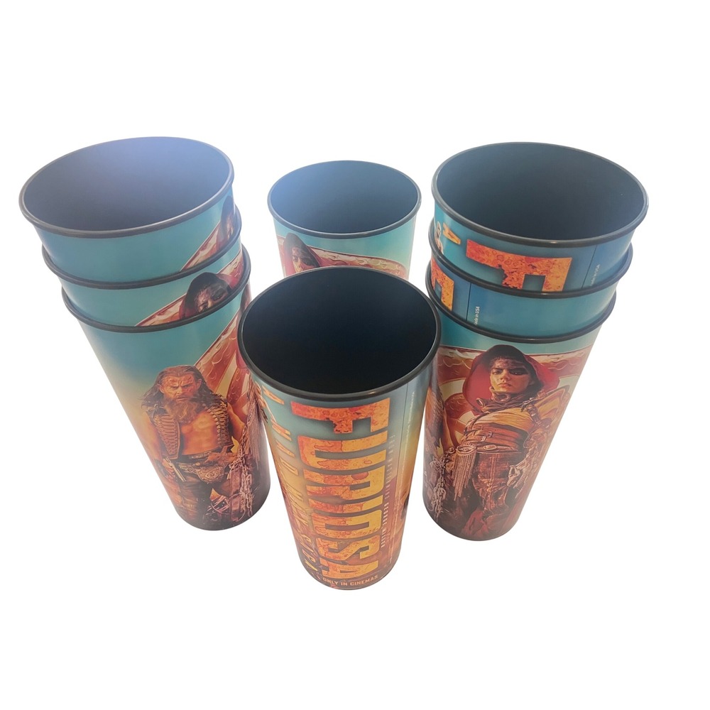 Warner Bros Furiosa Mad Max Saga Movie Theater Cups 44oz Set of 6 Multicolor
